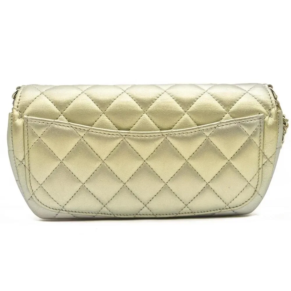 Chanel Gradient Metallic Calfskin Quilted Glasses Case